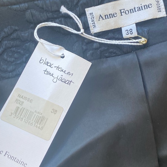 ANNE FONTAINE NAISSE BLACK ZIP JACKET / TOP - Picture 8 of 12